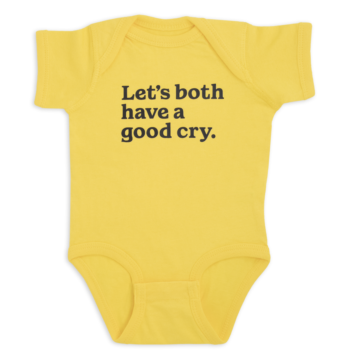 Let's both have a good cry.™ (yellow onesie)