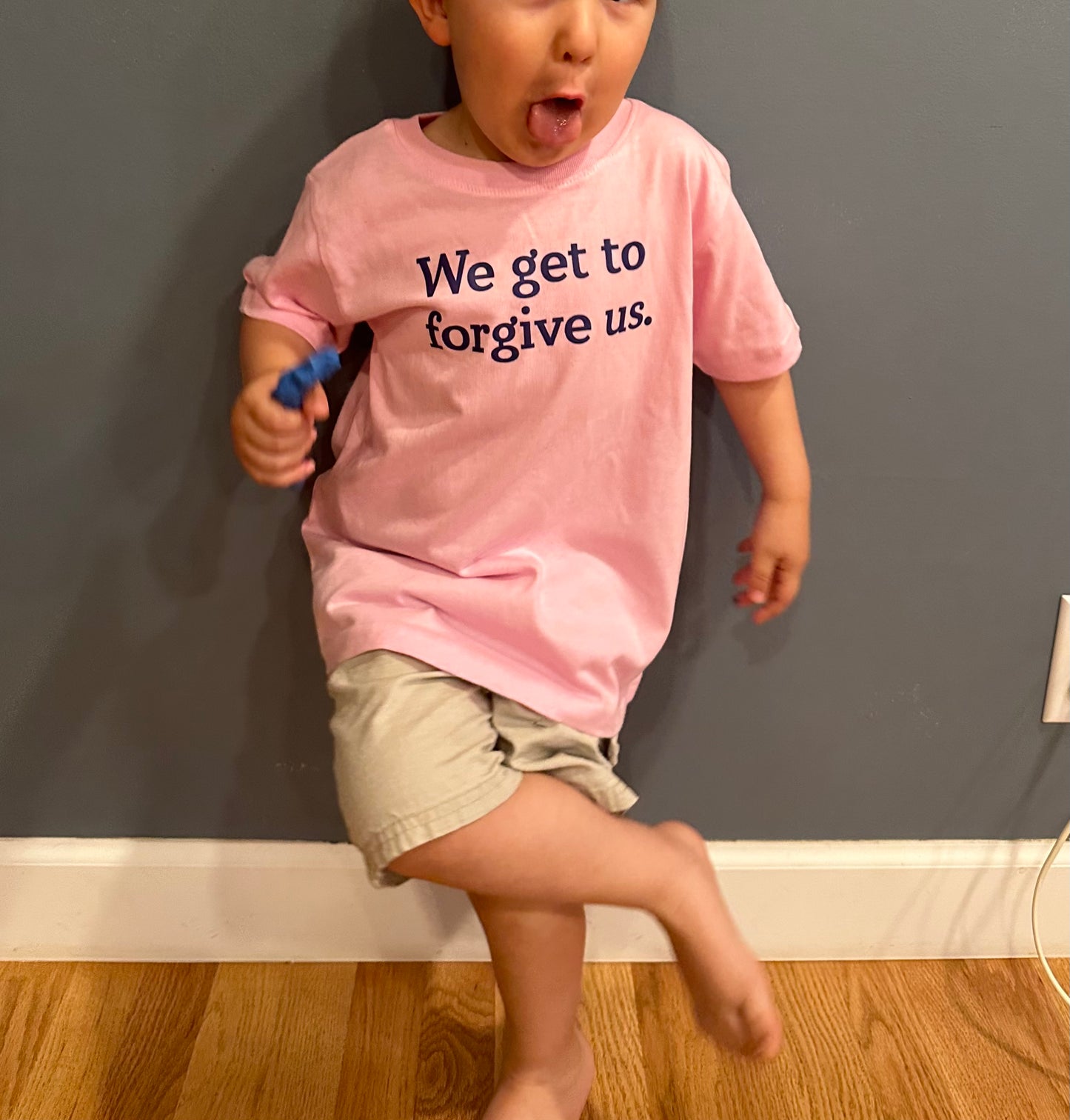 We get to forgive us.™ (toddler heather tee)